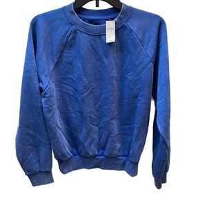 ❤️ GAP VINTAGE CREWNECK BLUE SWEATSHIRT TOP SIZE XXS NEW